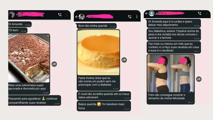 Mais depoimentos de alunas transformadas